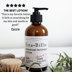 Geranium Patchouli Body Lotion-Tangible-Etta + Billie