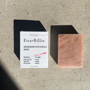 Geranium Patchouli Soap-Bar soap-Etta + Billie