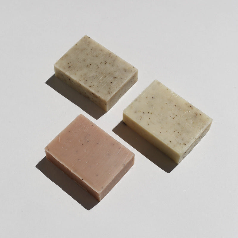 Handcrafted bar soaps with essential oil.