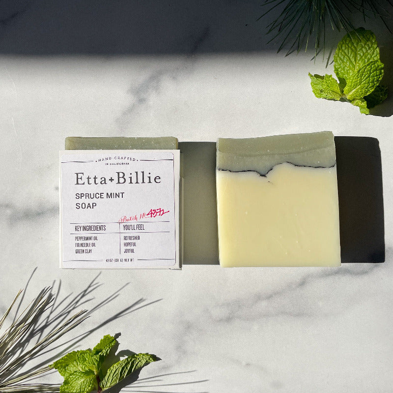 Limited Edition Essential Oil Natural Soap Spruce Mint
