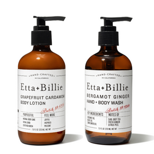 Etta + Billie Natural Hand and Body Wash and Hand Lotion