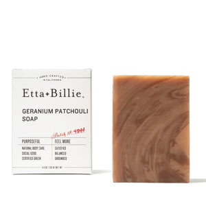 etta billie essential oil soap geranium patchouli