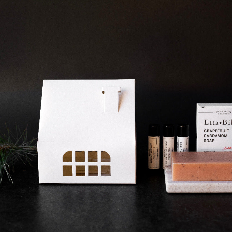 White Cozy Cottage Gift Box-Gift Box-Etta + Billie