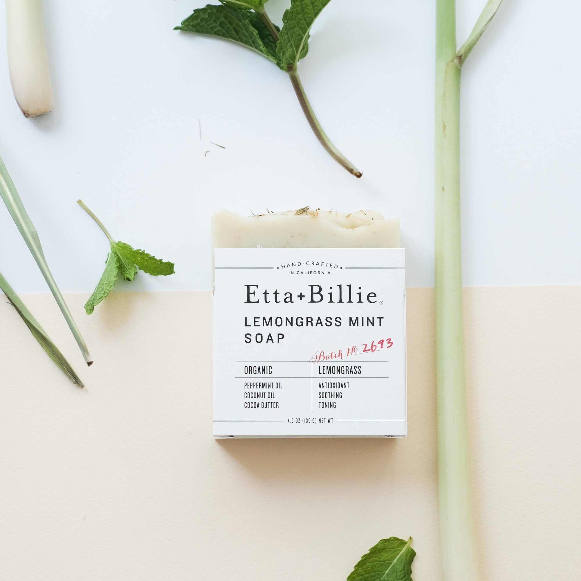 Lemongrass Mint Soap-Tangible-Etta + Billie