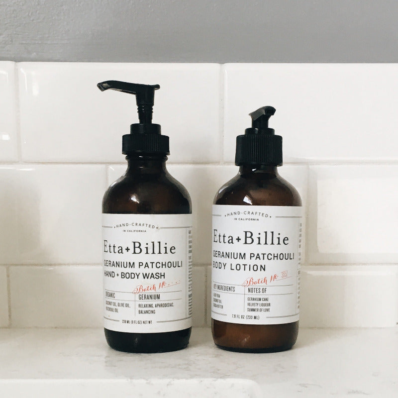 Natural Organic Body Lotion and Natural Hand Wash in the Best Scents