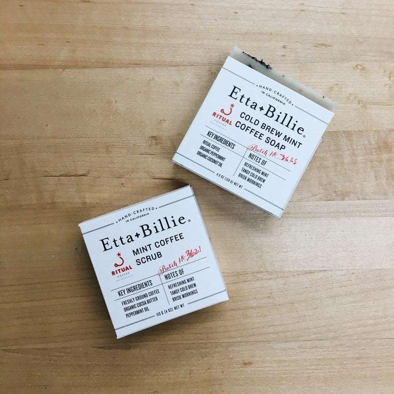 Mint Coffee Soap and Scrub Set-Tangible-Etta + Billie
